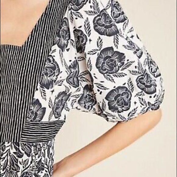 Anthropology ADRIENNE Flounced MIDI Dress - Picture 5 of 10